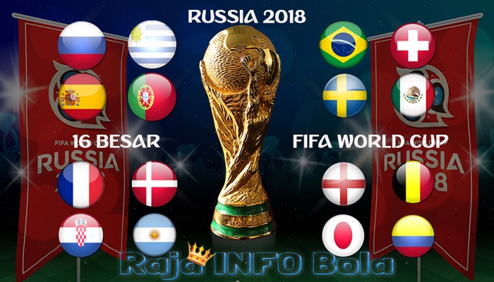 Jadwal Babak 16 Besar Piala Dunia 2018