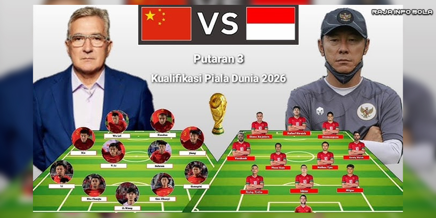 Prediksi Skor China vs Indonesia: Head to Head, Susunan Pemain