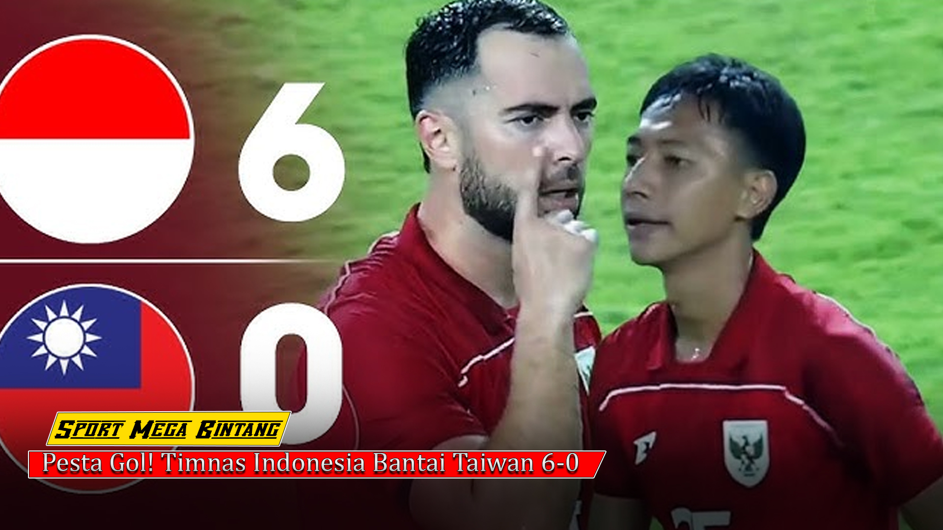 Pesta Gol! Timnas Indonesia Bantai Taiwan 6-0