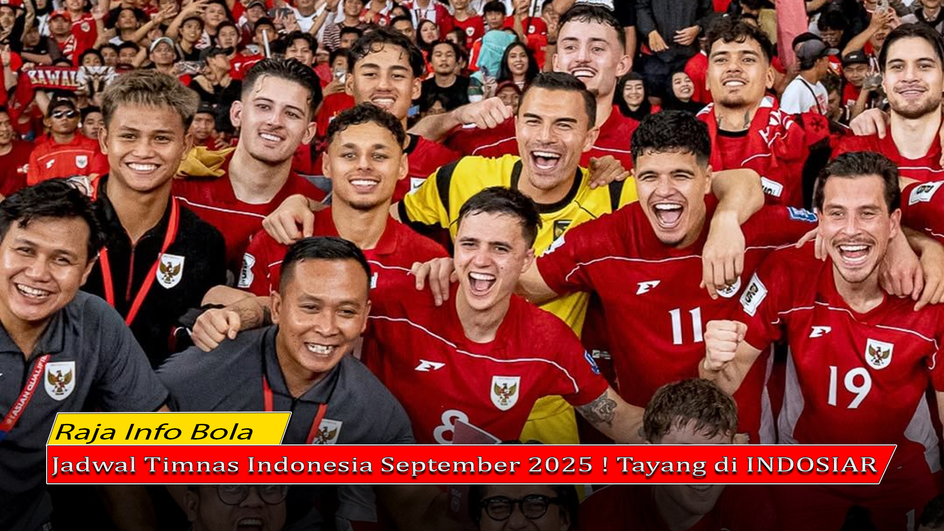 Jadwal Timnas Garuda September 2025 ! Tayang di INDOSIAR