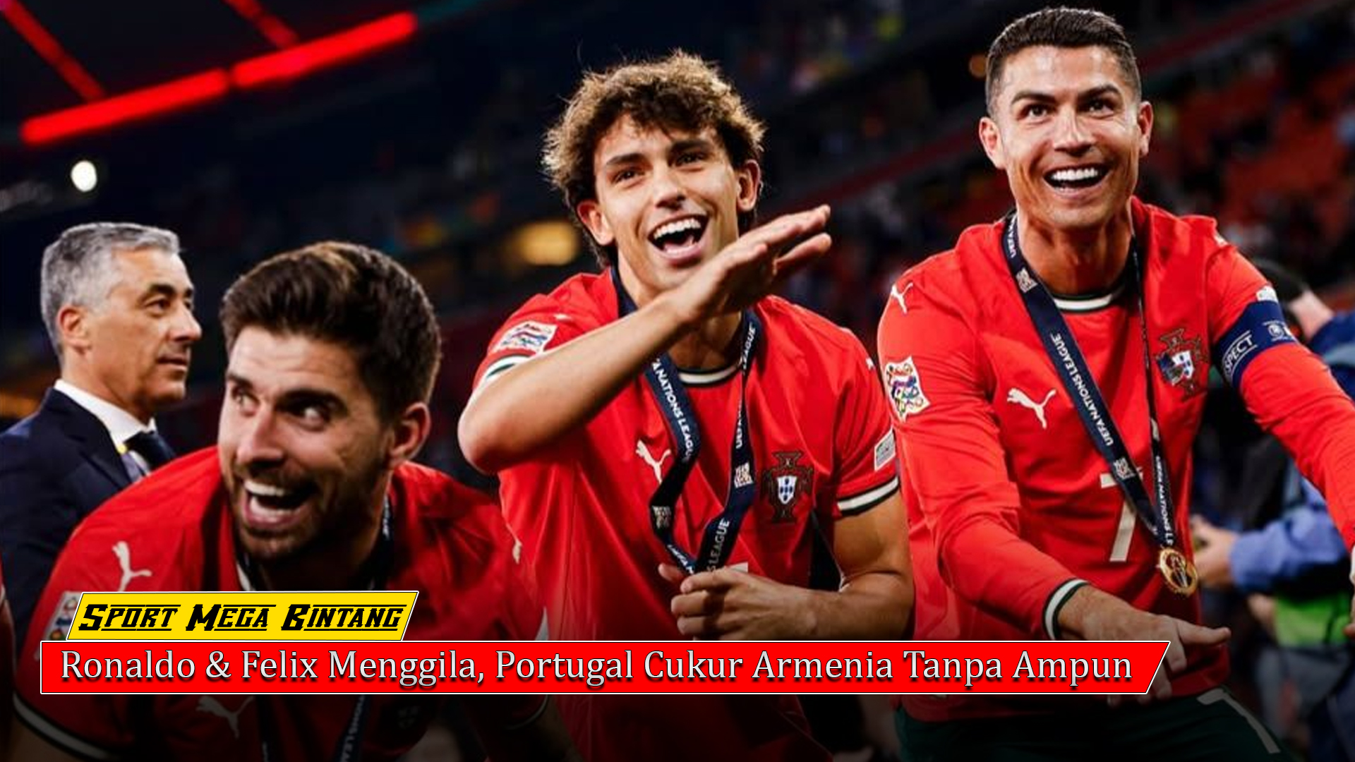 Ronaldo & Felix Menggila, Portugal Cukur Armenia Tanpa Ampun