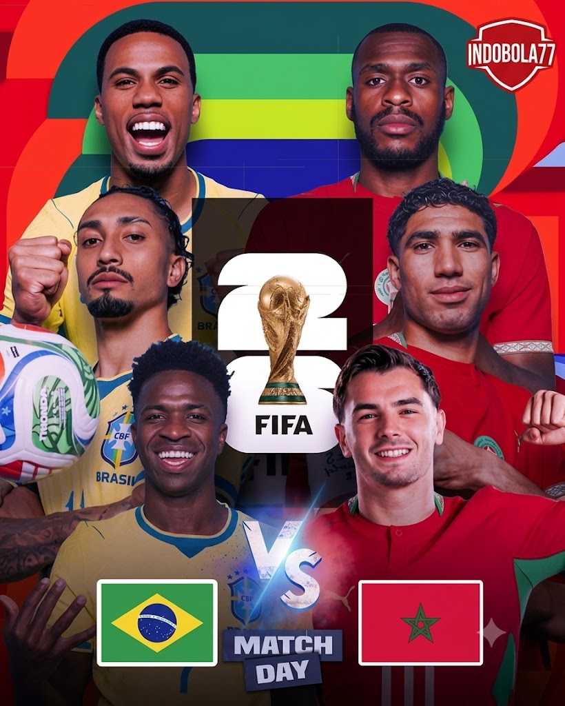 Prediksi Pertandingan Piala Dunia Brazil vs Morocco Malam Ini